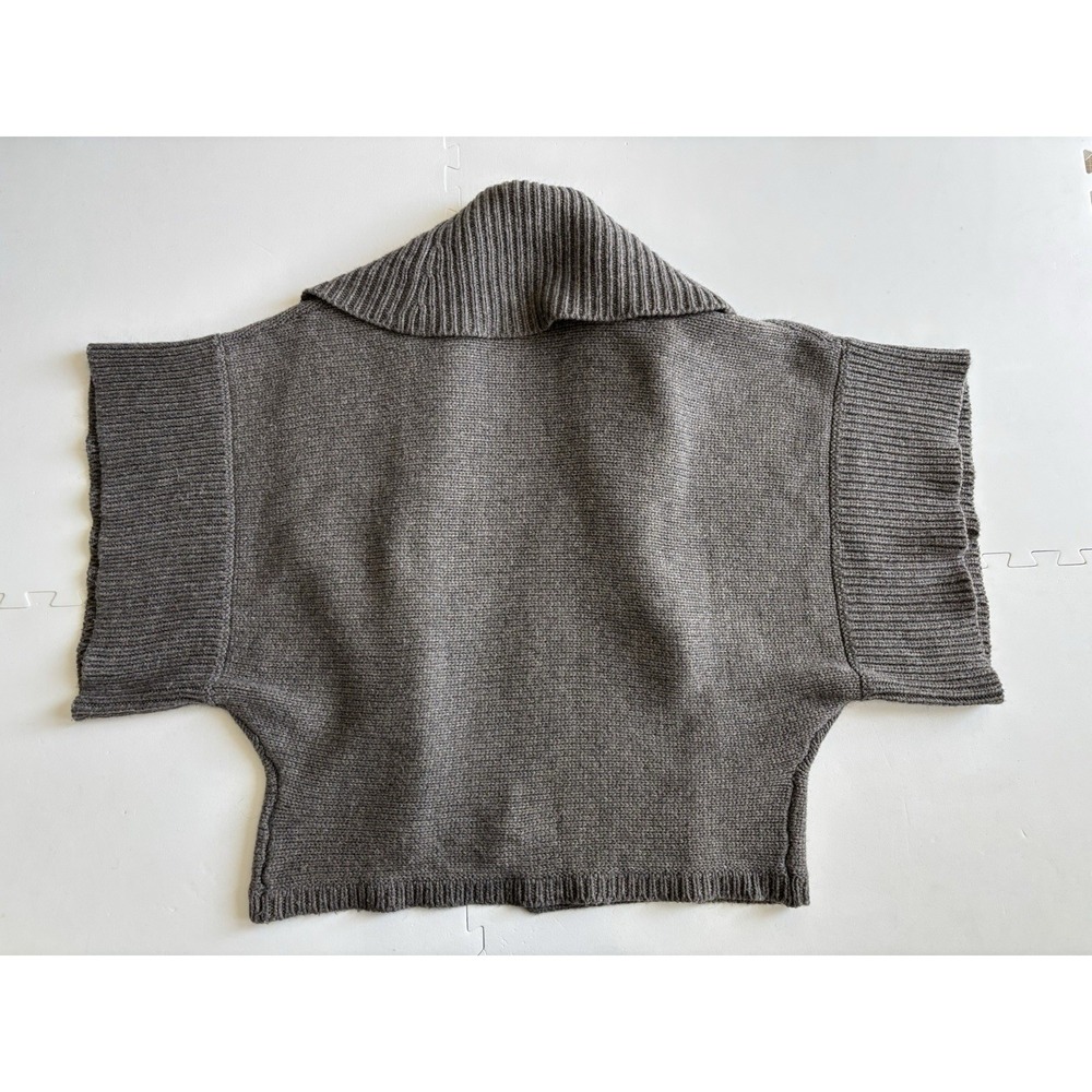 Vtg JUICY COUTURE Open Cardigan Dolman Sleeve Wool Cashmere Y2k - Size S Brown - Picture 2 of 6